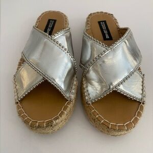 Silver Metallic Sandal